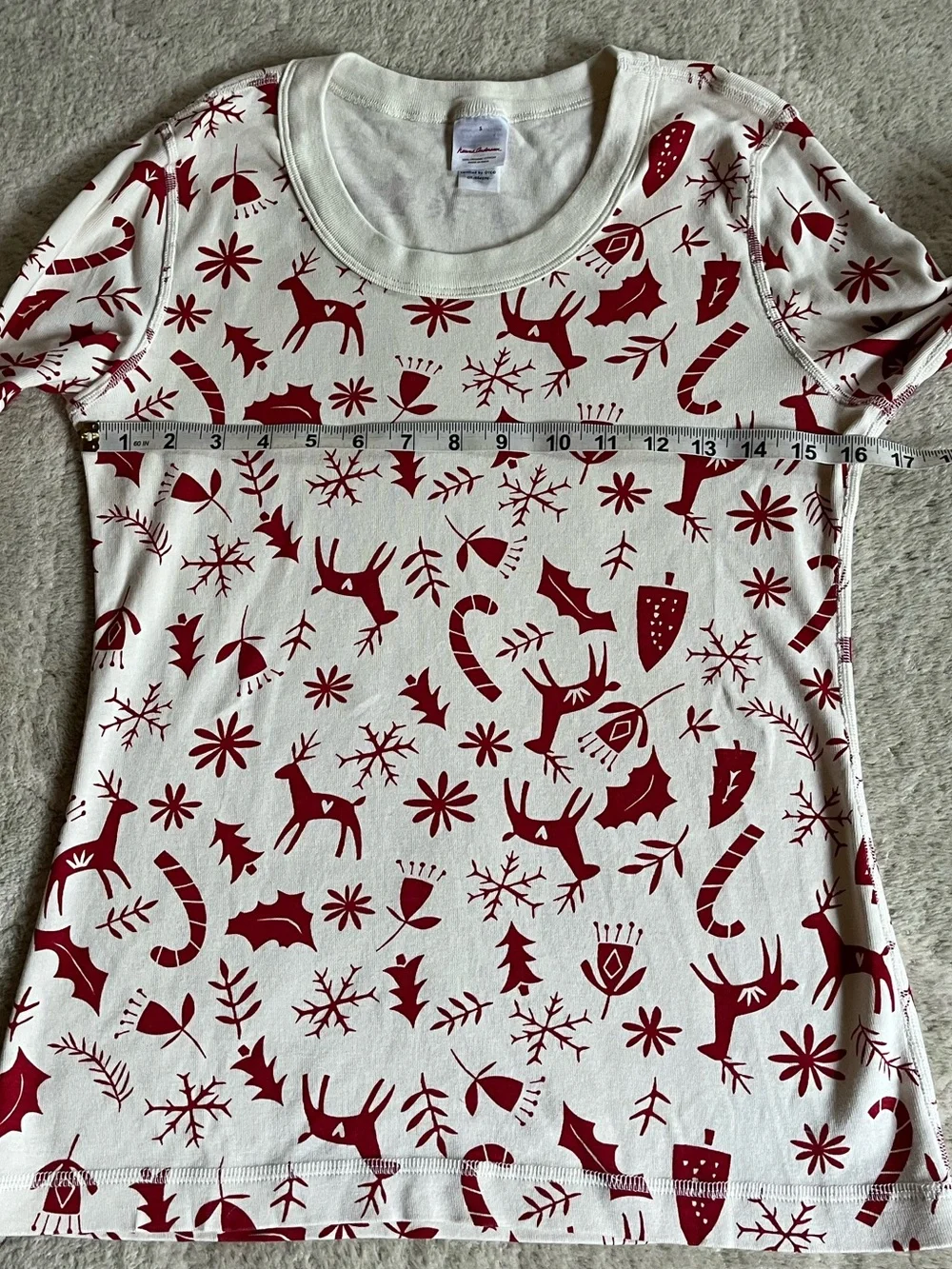 Hanna Andersson Organic Scandi Cane PJ Top